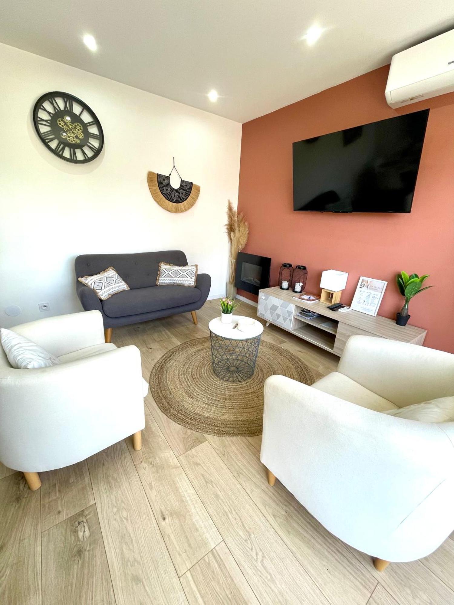 Appartement Le Terra-cota 3 Ch Privees 10' Gare-port Et Plage, Wfi, Cosy
